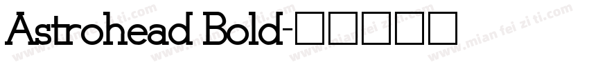Astrohead Bold字体转换